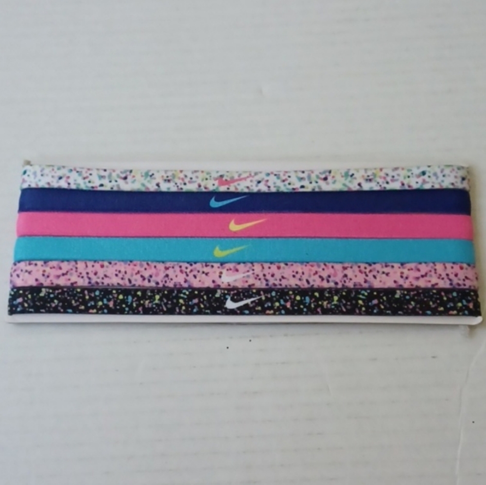 4/$40 New Nike Hair Bands - Set of 6